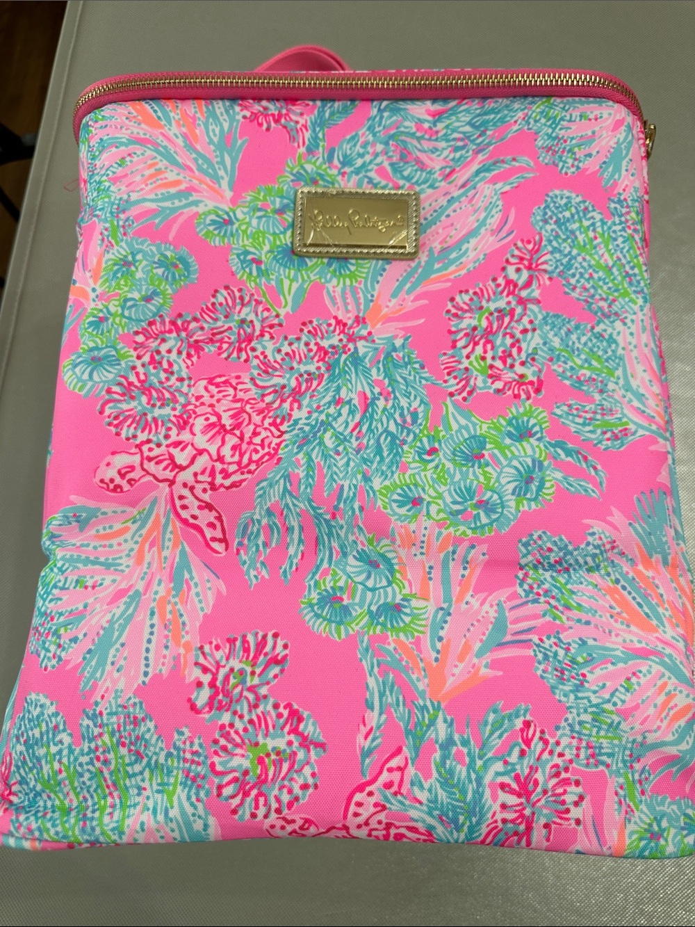 NWT Lilly Pulitzer Hot Pink Tropical wine cooler